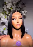 Luxury Bone Straight Bob Wig - 100% Gashin Mutum - 1