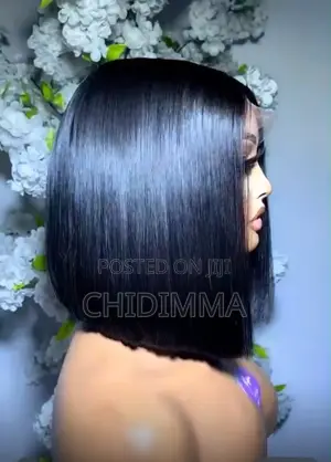 Luxury Bone Straight Bob Wig - 100% Gashin Mutum