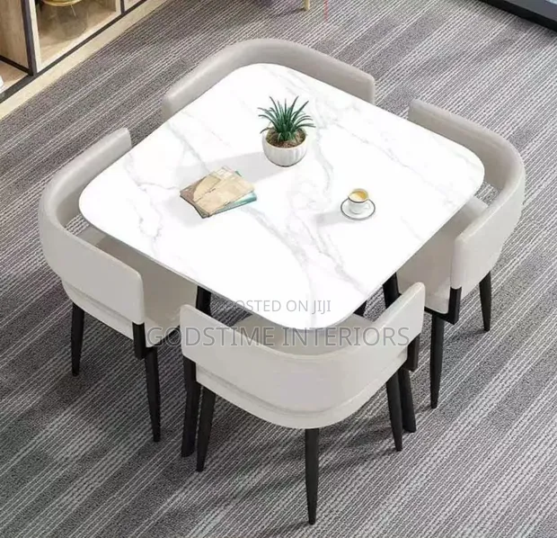 Executive Marble Dining Set (4 Seater) - 1