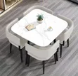 Executive Marble Dining Set (4 Seater) - 1