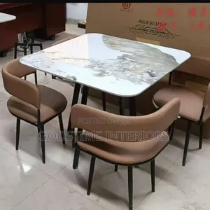 Executive Marble Dining Set (4 Seater)
