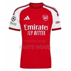 Arsenal 2026/2027 Home Jersey with Champions League Badges