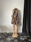 Brown Backless Gown - Naija Made - 2