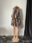 Brown Backless Gown - Naija Made - 4