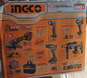 Ingco 5-in-1 Cordless Industrial Kit
