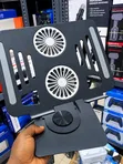 Adjustable Laptop Stand with Dual Cooling Fans - 1