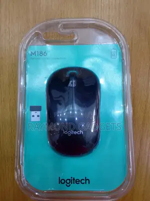Logitech M186 Wireless Mouse - Black