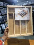 Wooden/Bamboo Cutlery Organizer Drawer Tray - 1