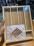 Wooden/Bamboo Cutlery Organizer Drawer Tray - 2