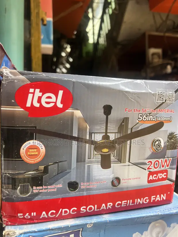 Itel Fan 56" AC DC Mai Zabin Solar - 1