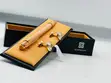 Premium Designer Men's Cufflinks & Pen Set - Stainless Steel - 1