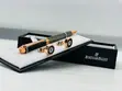 Premium Designer Men's Cufflinks & Pen Set - Stainless Steel - 2