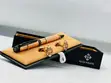Premium Designer Men's Cufflinks & Pen Set - Stainless Steel - 3