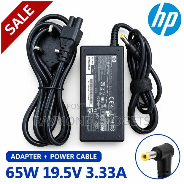 HP 65W 19.5V 3.33A Karamin Tip Mai Ƙara Laptop - 1