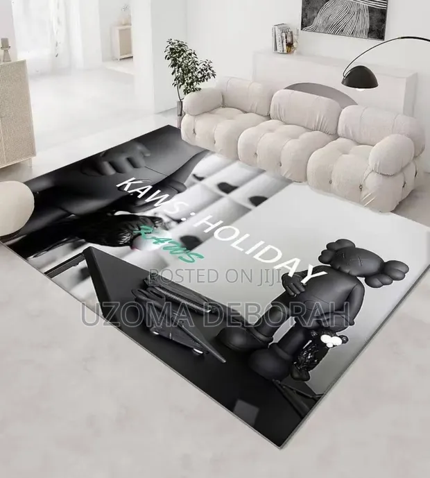 Home Interiors 3D Center Rug - Sabon Kayayyaki - 1