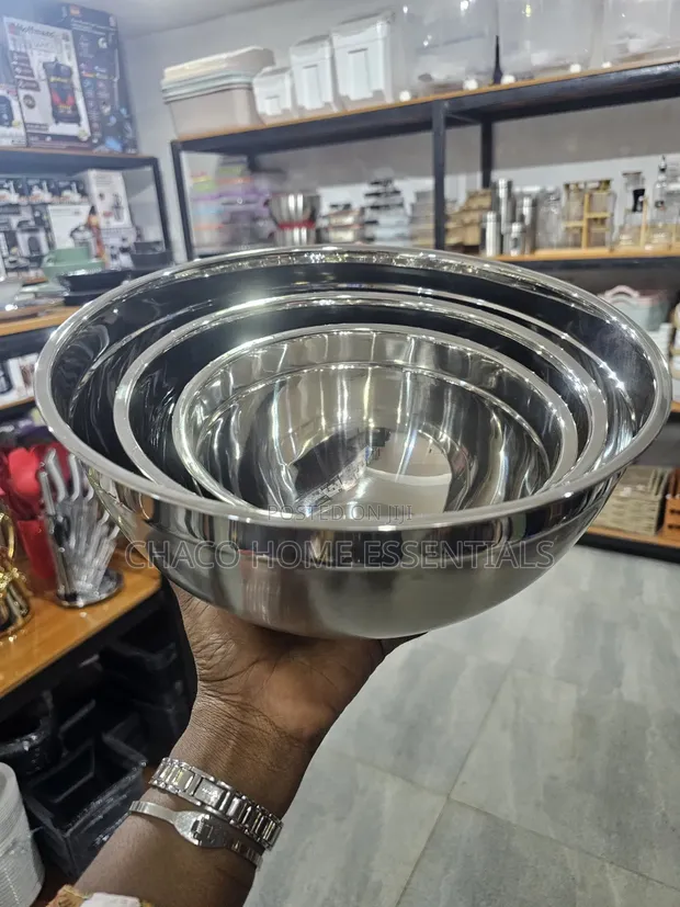 3-Piece Stainless Steel Mixing Bowl Set - 1