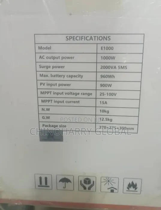 Ever Power 1200W / 1kWh Portable Power Station - 1