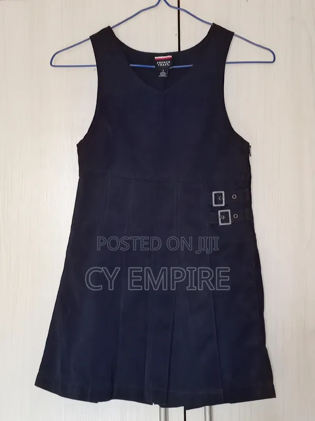 French Toast Girls Pinafore Dress - 1