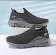 Premium Men's Black Slip-On Athleisure Sneakers - Sabon Kayayyakin - 2