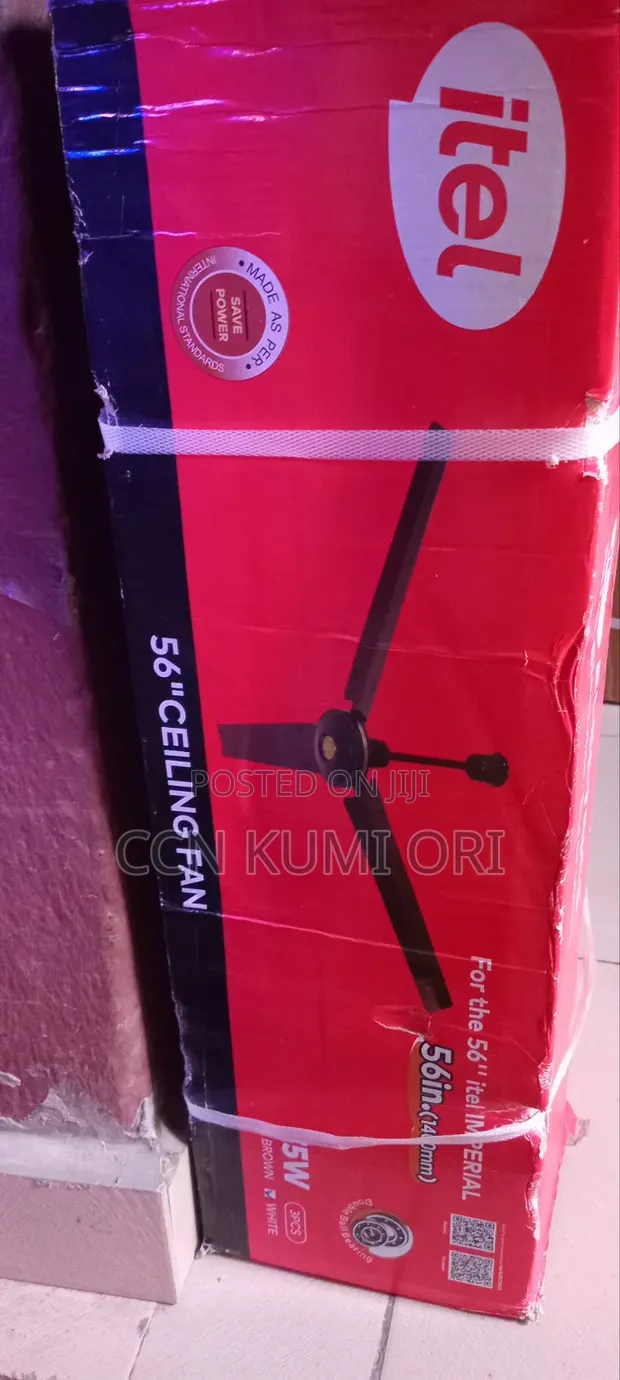 Itel 56-inch Ceiling Fan with Long Blades - 1