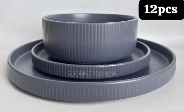3 Sets Ceramic Dishing Plates (12 Pcs) - 1