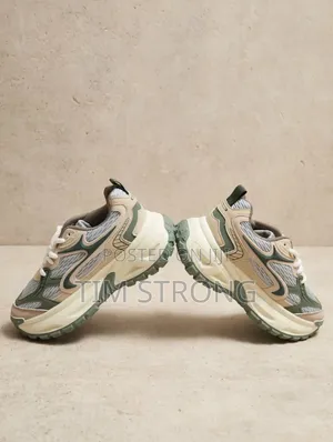 Sage Green Chunky Runner Sneakers