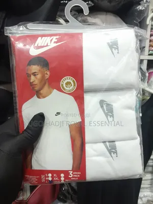 Nike Maza 100% Audugar Halitta Singlets - 3-in-1 Pack (Farin Kaya)