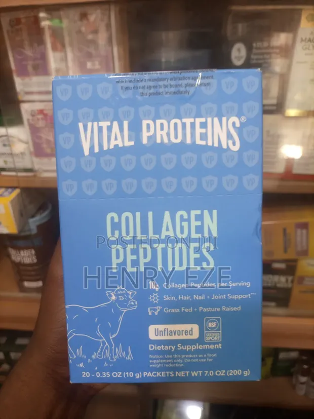 Vital Proteins Collagen Peptides 10g - 20 Sachets | Ba shi da wani dandano - 1