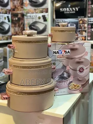 3 Dinner Sets / Food Warmers