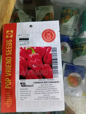 Caribbean Red Habanero Seeds (1,000 Seeds)