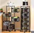 5 Tier Vegetable and Fruit Rack - Stainless Steel - 1