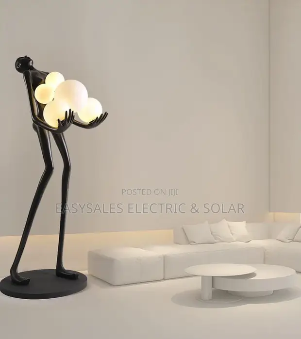 Human Body Design LED Floor Lamp - Iron & Glass - 1