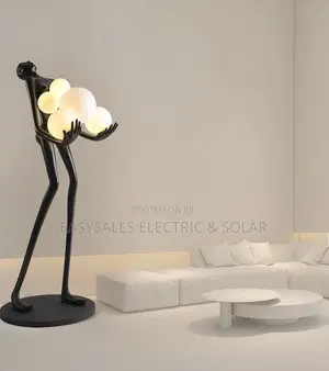 Human Body Design LED Floor Lamp - Iron & Glass