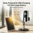 4walls Standing Solar Fan - 16-inch, Rechargeable - 2