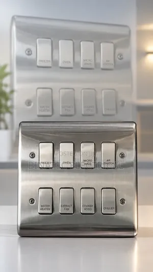 8 Gang Grid Switch Panel - Bakin Karfe