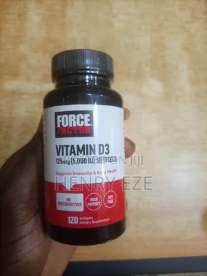 Force Factor Vitamin D3 5,000 IU - 120 Softgels