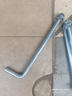 Galvanized L-Type Foundation Bolt M20x450mm