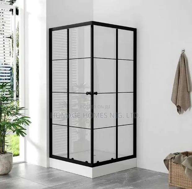 90cm x 90cm Shower Cubicle - Blackline - 1