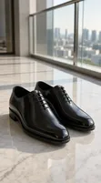 High Quality Italian Leather Men's Wholecut Oxford Shoes - 1