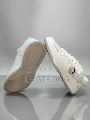 Doraemon Farar Takalma - Unisex Low Cut