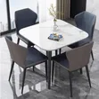 Sabon Marble Dining Table da Kujeru (Mai Zama 4) - 2