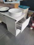 50cm Modern Wash Hand Basin tare da Marble Top - 1