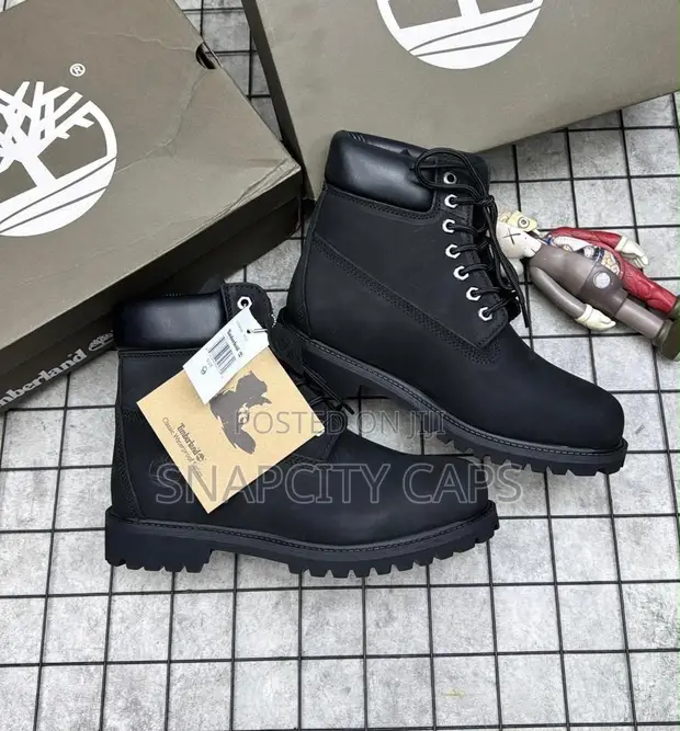 Original Timberland Boots - Black Leather - 1