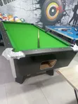 7ft Foreign Marble and Coin Snooker Table with Accessories - 1