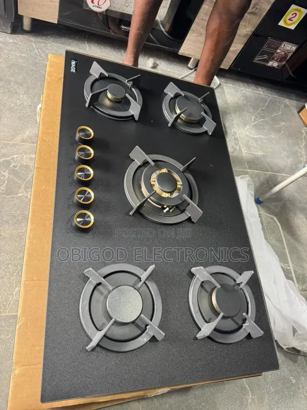 Sabon IMAGE 5-Wurin-Wuta Gas Cooker - Baƙi - 1