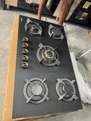 Sabon IMAGE 5-Wurin-Wuta Gas Cooker - Baƙi