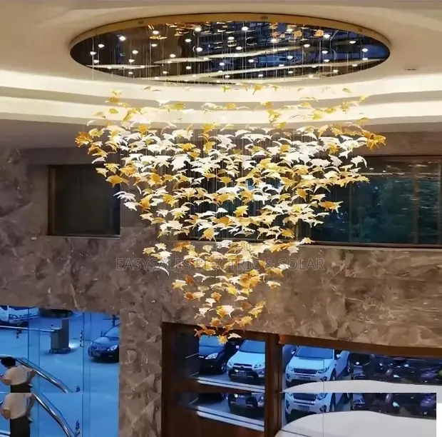 Designer Flowers Glass Chandelier - Modern LED Pendant Light - 1
