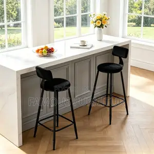 Modern Counter-Height Bar Stools (Black/Grey)