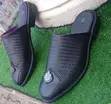 Maza Black Leather Woven Mules - 2