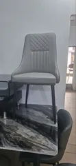 Kujerar Abincin Maraice Mai Babban Bayan Gida - Karfe - 2
